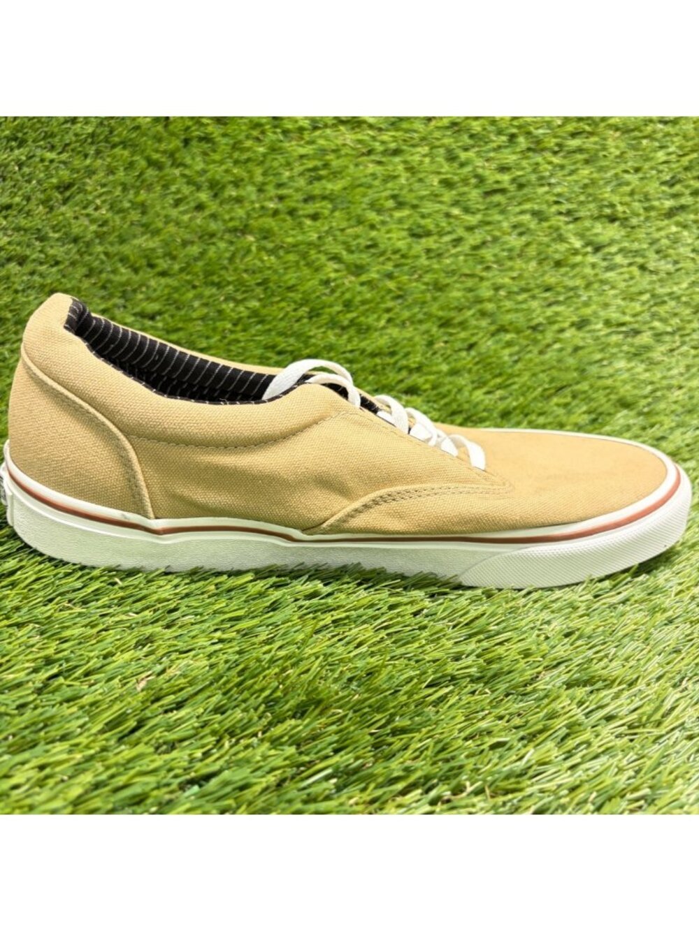 Vans Era 59 Mens Size 8.5 Khaki White Athletic Walking Skateboard Shoes Sneakers - Picture 4 of 10